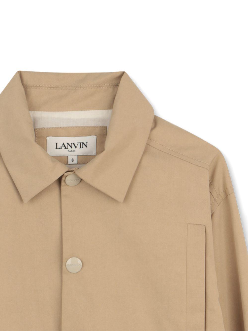 Giacca per bambino Lanvin Enfant marrone chiaro con tasche - Rubino Kids