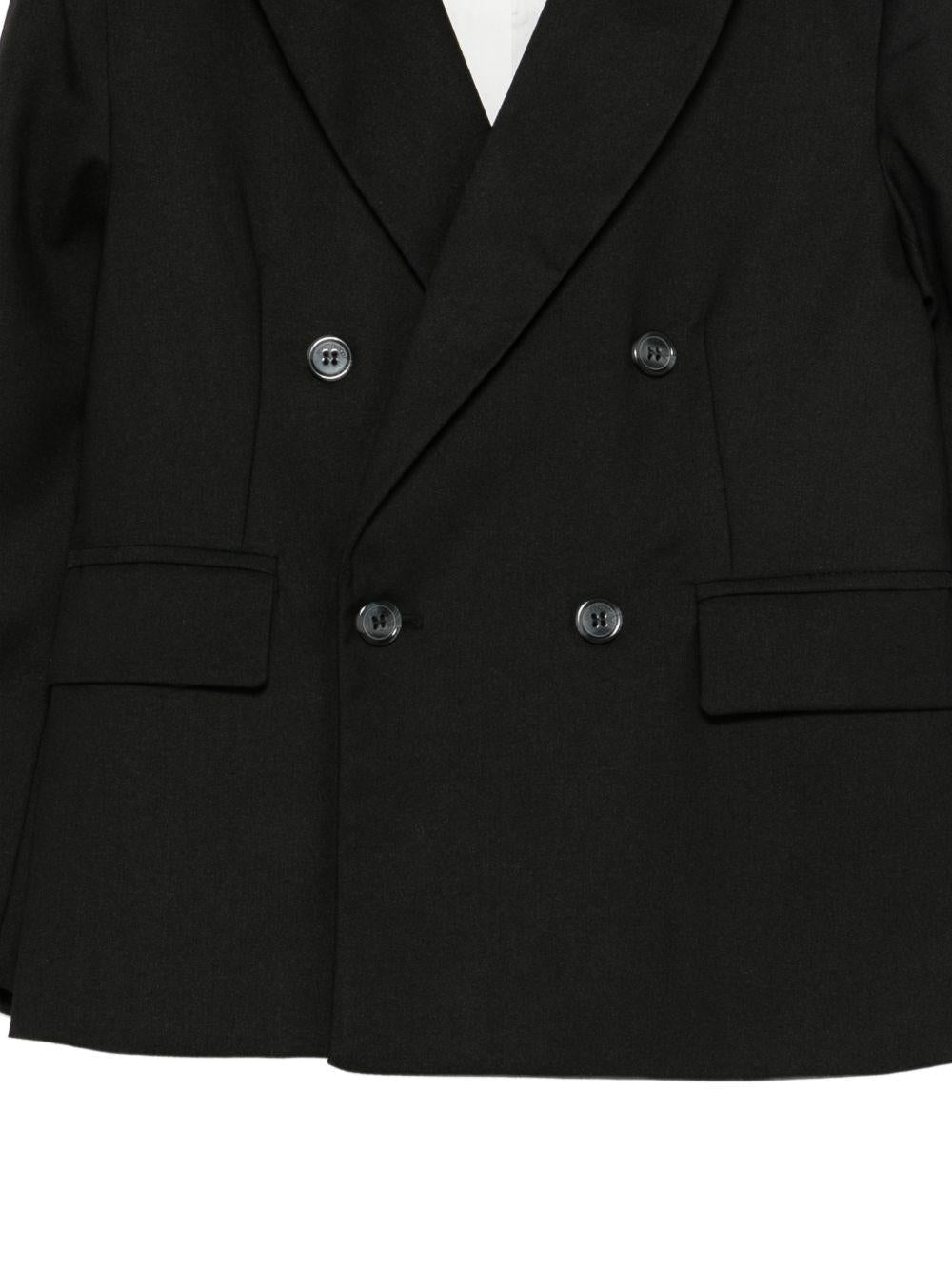 Giacca per bambino Roberto Cavalli Kids nera a doppiopetto - Rubino Kids