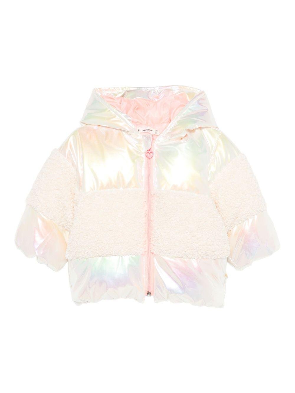 Giacca per neonata Billieblush bianco imbottita iridescente - Rubino Kids