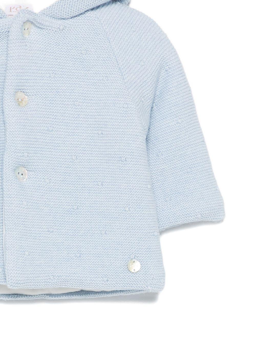 Giacca per neonati Paz Rodrìguez azzurro con cappuccio - Rubino Kids