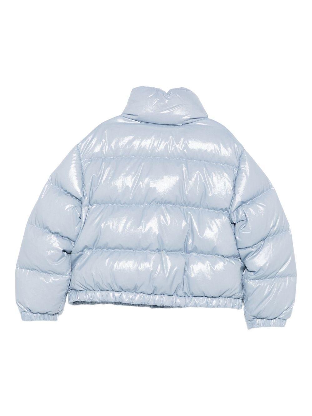 Giacca Puivert per bambina Moncler Enfant azzurro trapuntata - Rubino Kids