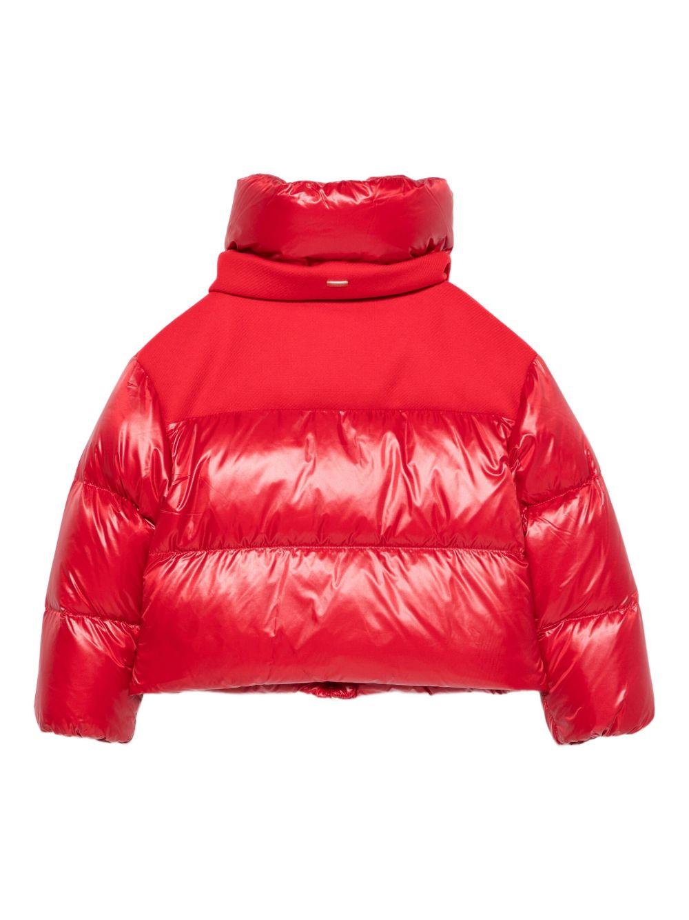 Giacca trapuntata per bambina Herno Kids rosso con inserti imbottiti - Rubino Kids