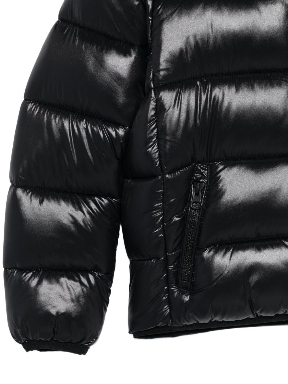 Giacca trapuntata per bambino Save The Duck Kids nero con cappuccio - Rubino Kids