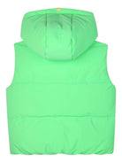 Gilet imbottito per bambino Billieblush verde con cappuccio - Rubino Kids