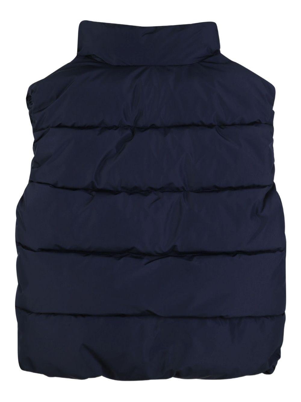 Gilet imbottito per bambino BOSS Kids blu con collo alto - Rubino Kids