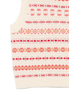 Gilet in maglia per bambina Bonpoint beige con ricami all - over - Rubino Kids