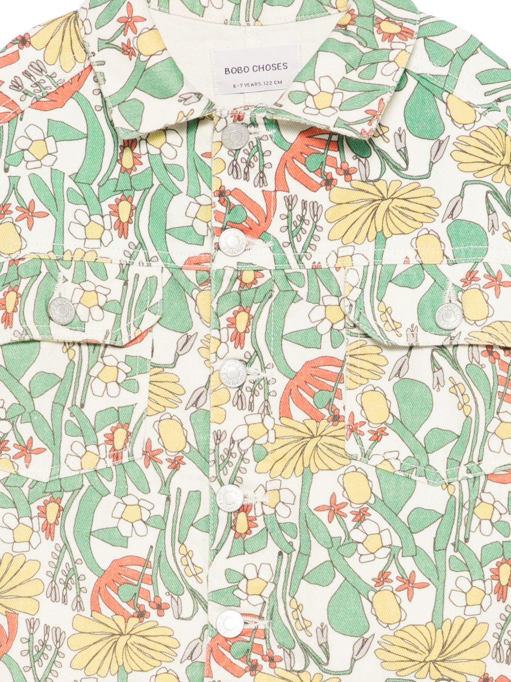 Gilet per bambina Bobo Choses multicolore con stampa floreale - Rubino Kids