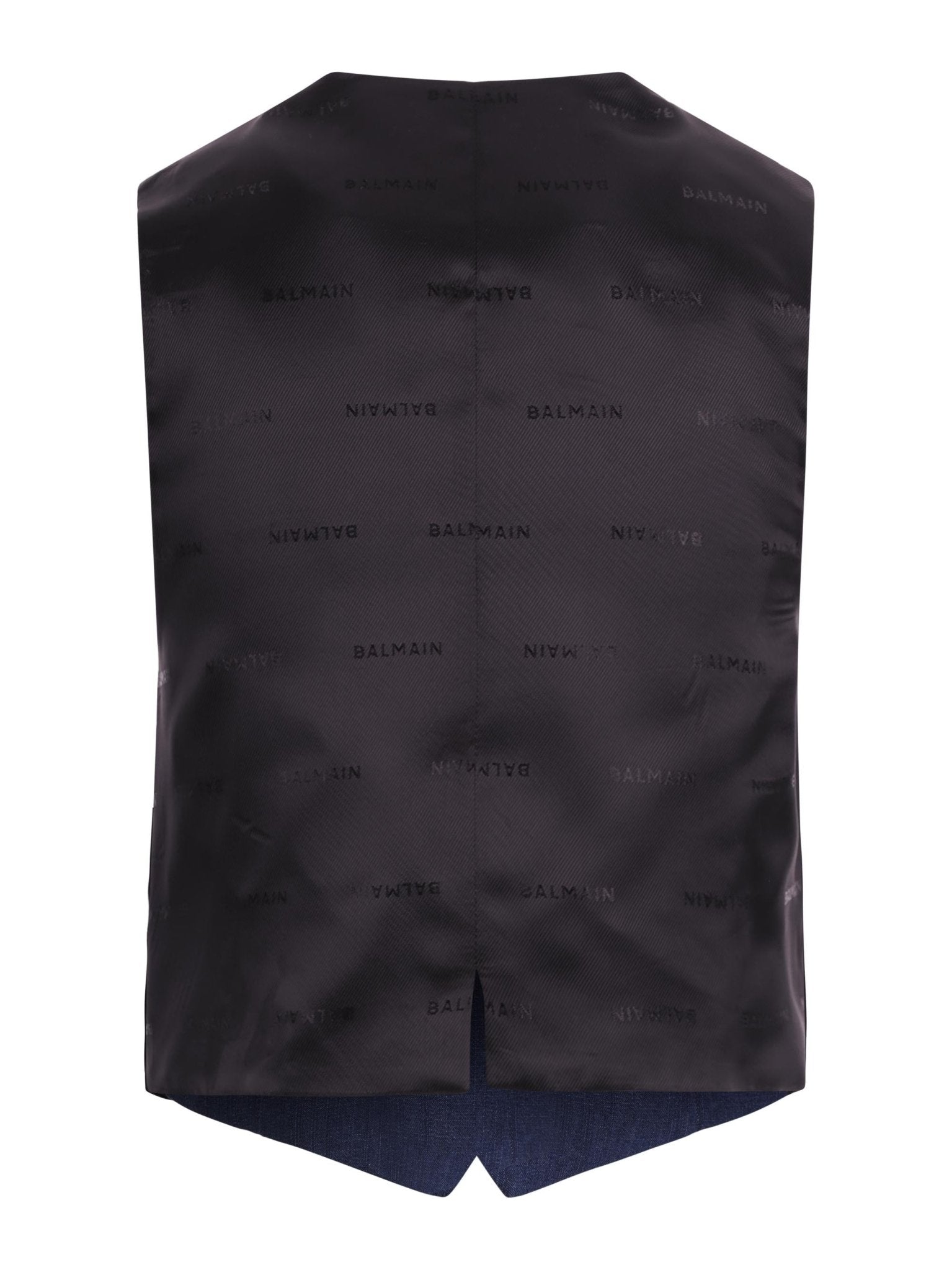 Gilet per bambino Balmain Kids blu con bottoni dorati - Rubino Kids