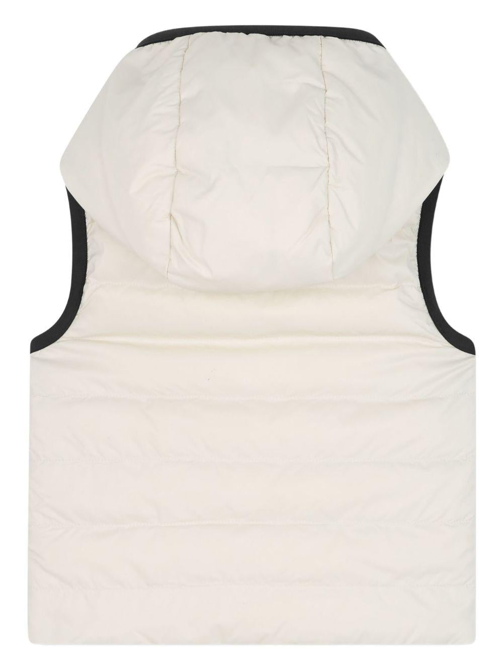 Gilet per bambino Boss Kids beige con design con cappuccio - Rubino Kids