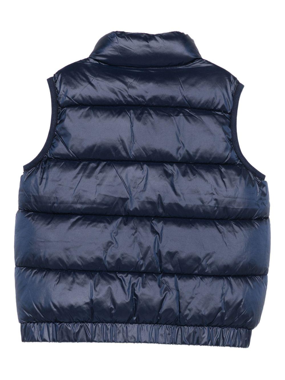 Gilet per bambino Moschino Kids blu con design trapuntato - Rubino Kids