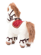 Giocattolo cavallo per bambini Bonpoint bianco con criniera in pelliccia - Rubino Kids