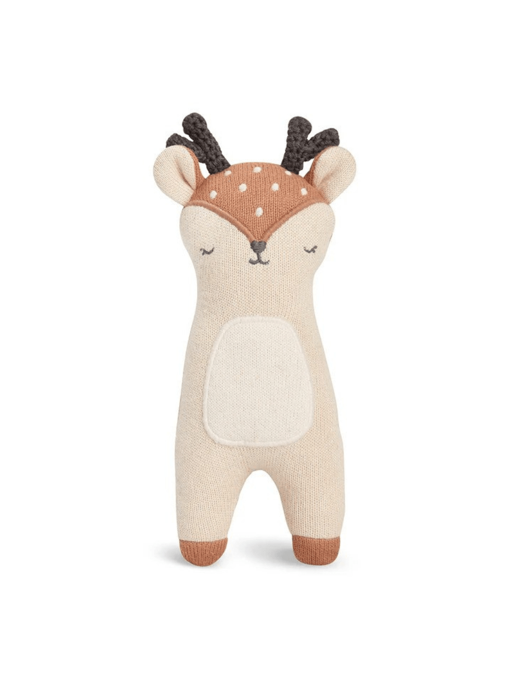 Giocattolo cerbiatto per neonati Avery Row beige in cotone - Rubino Kids