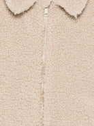 Giubbino Abel Jr Teddy per bambino MC2 Saint Barth Kids beige con collo a punta - Rubino Kids