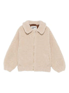 Giubbino Abel Jr Teddy per bambino MC2 Saint Barth Kids beige con collo a punta - Rubino Kids