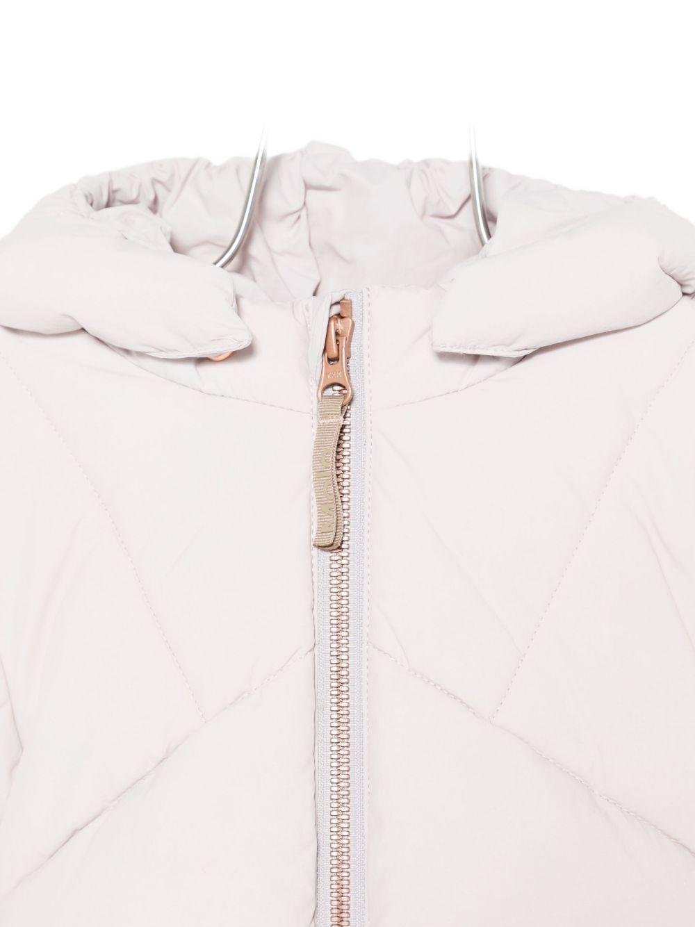 Giubbino Harpo per neonata viola con coniglio sul retro - Rubino Kids