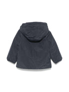 Giubbino Jack per neonato K - Way Kids blu con applicazione con logo sul petto - Rubino Kids