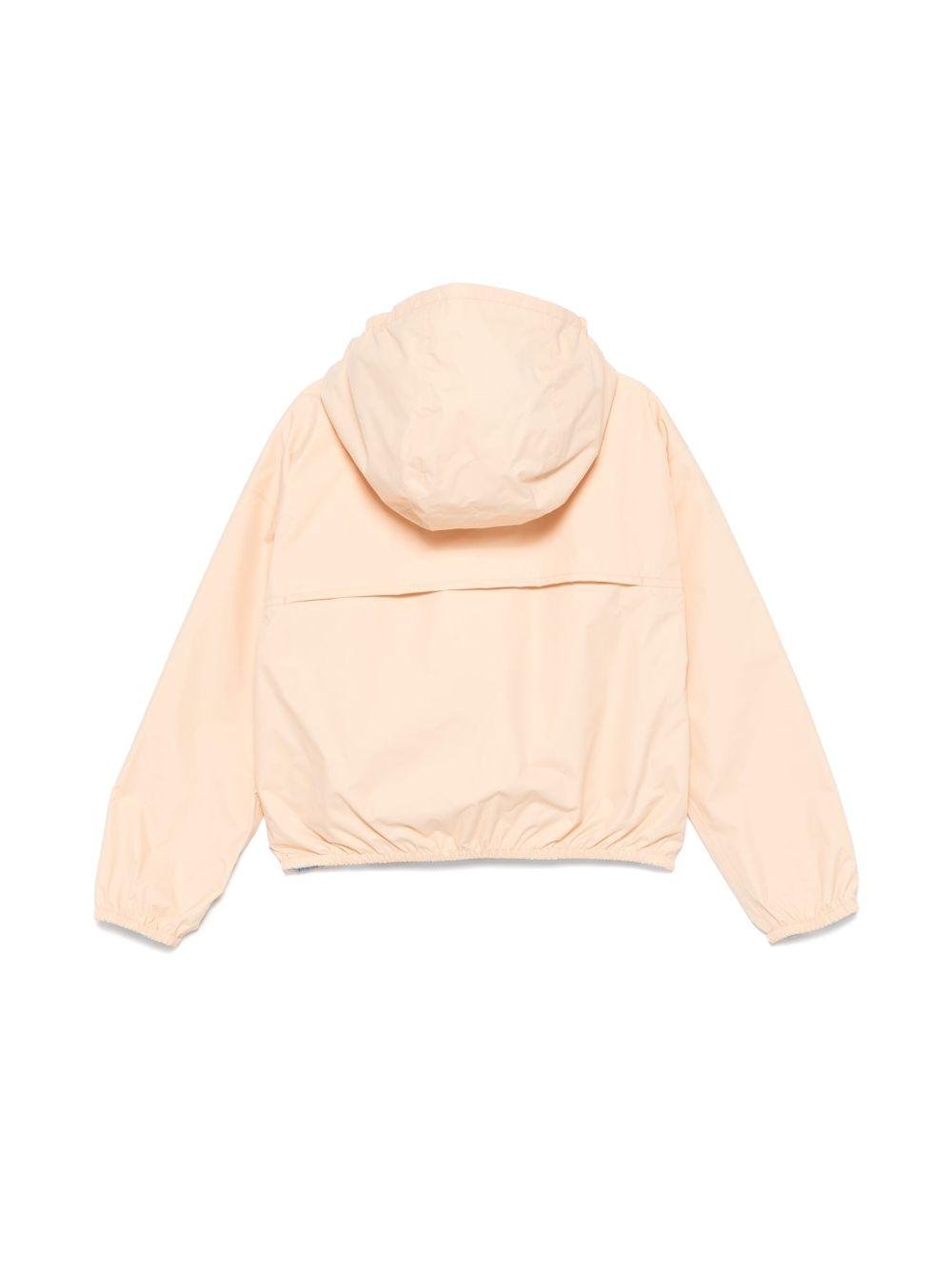 Giubbino Laurette per bambina K Way Kids rosa con cappuccio ampio - Rubino Kids