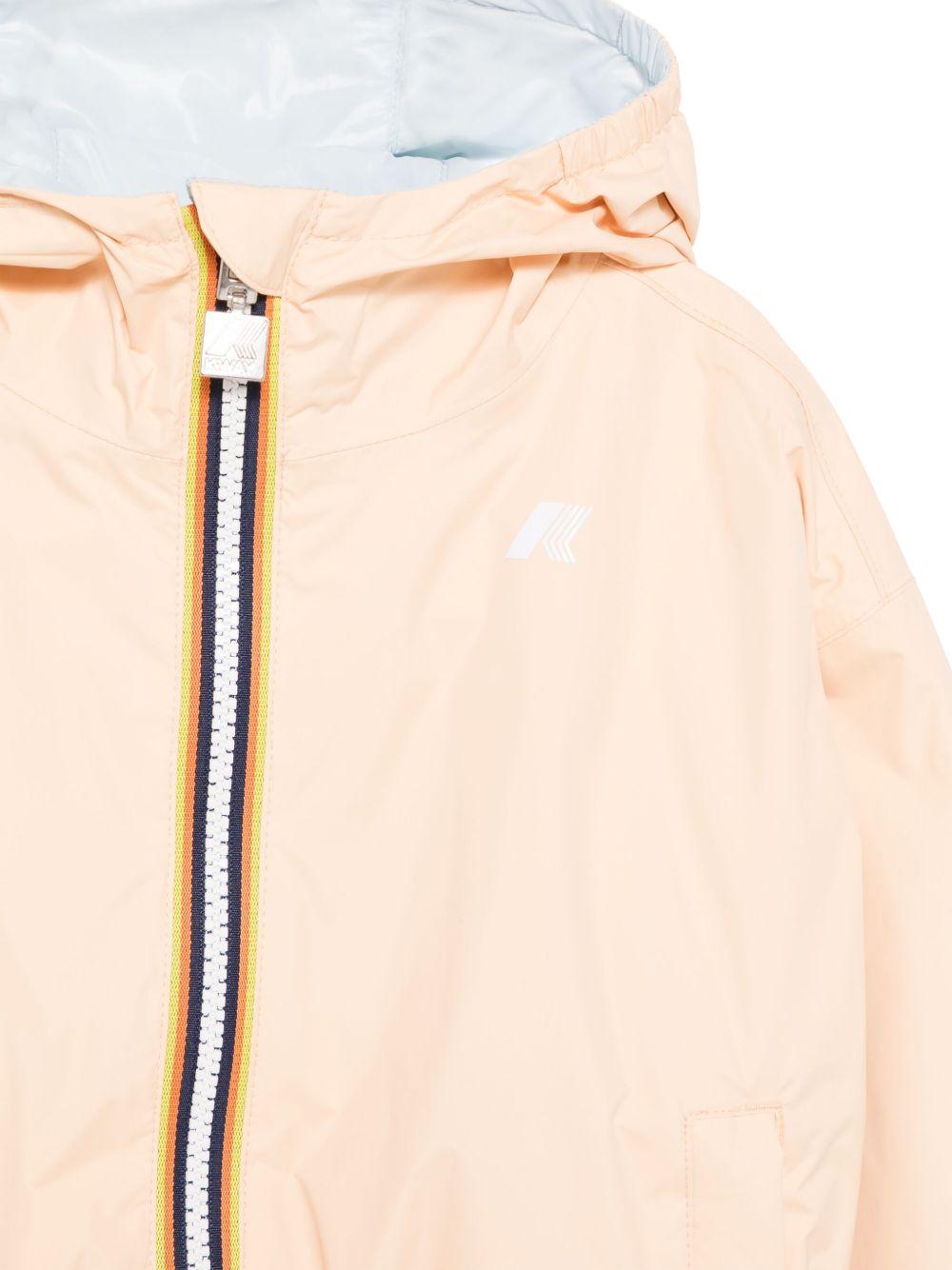 Giubbino Laurette per bambina K Way Kids rosa con cappuccio ampio - Rubino Kids