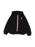 Giubbino P. Alec per bambino Il Gufo x K - Way nero con logo in silicone sul davanti - Rubino Kids