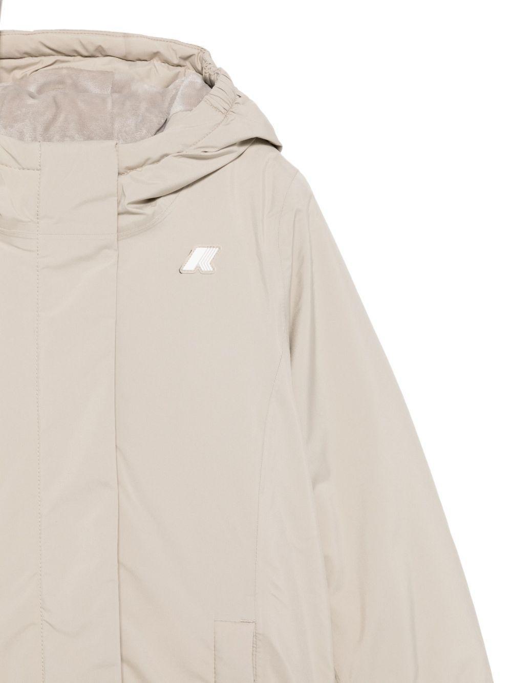 Giubbino P. Denise Marmotta per bambina K - Way Kids beige con design imbottito - Rubino Kids