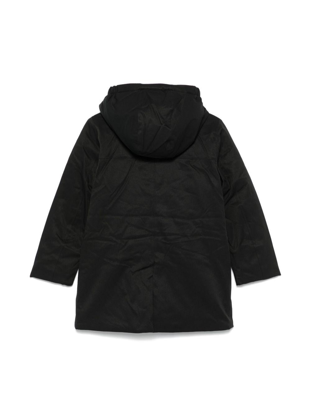 Giubbino P. Jacko Marmotta per bambino K - Way Kids nero con dettaglio con logo in gomma - Rubino Kids