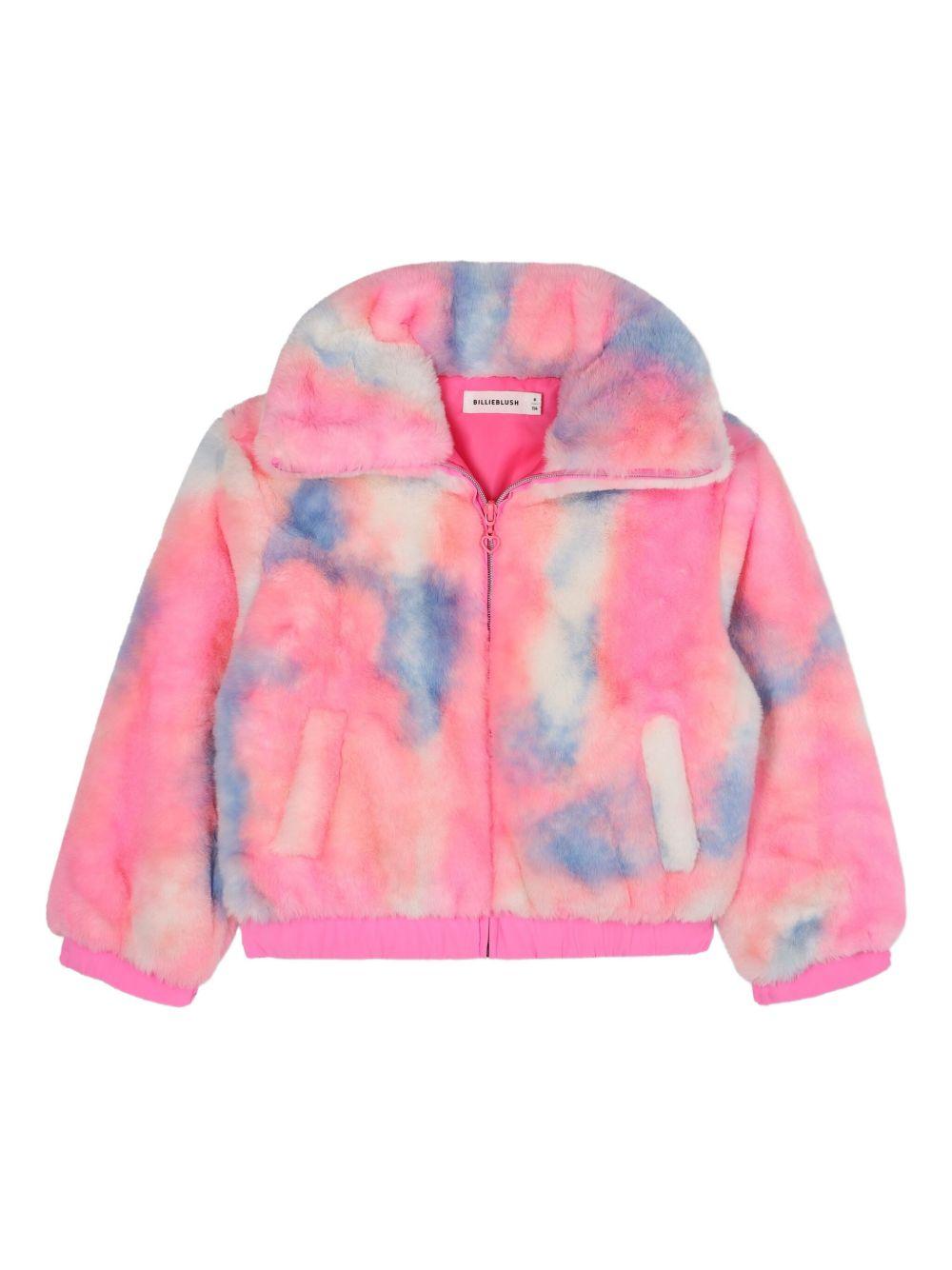 Giubbino per bambina Billieblush rosa con fantasia tie dye - Rubino Kids