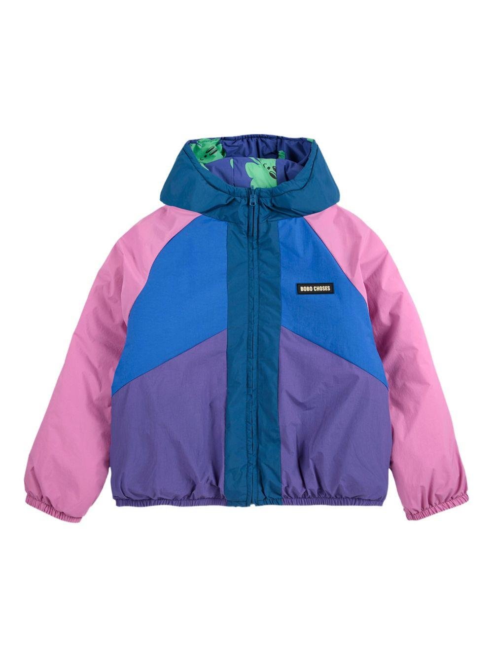 Giubbino per bambina Bobo Choses multicolore con design color - block - Rubino Kids