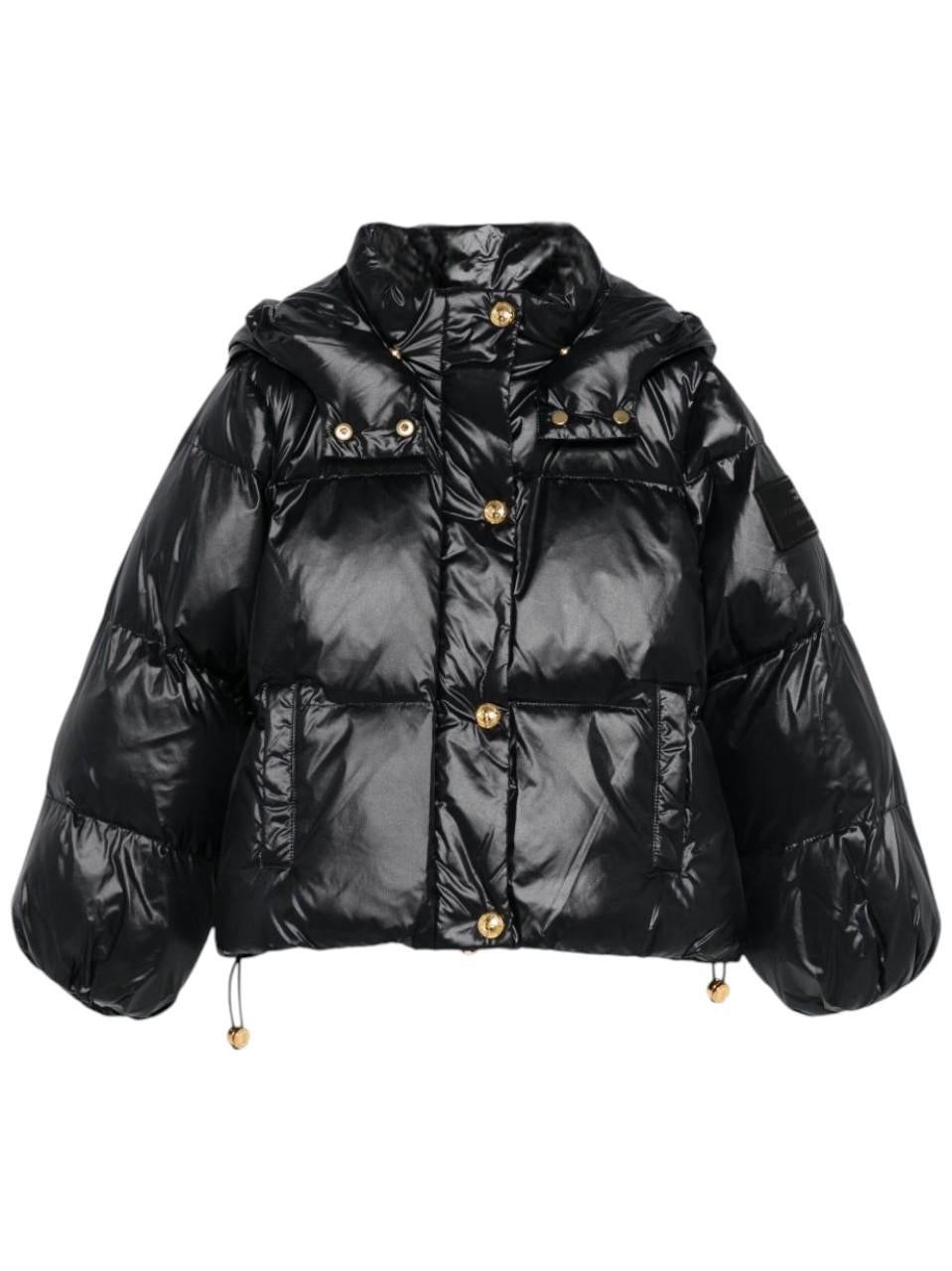 Giubbino per bambina Elisabetta Franchi La Mia Bambina nero con maniche a palloncino - Rubino Kids