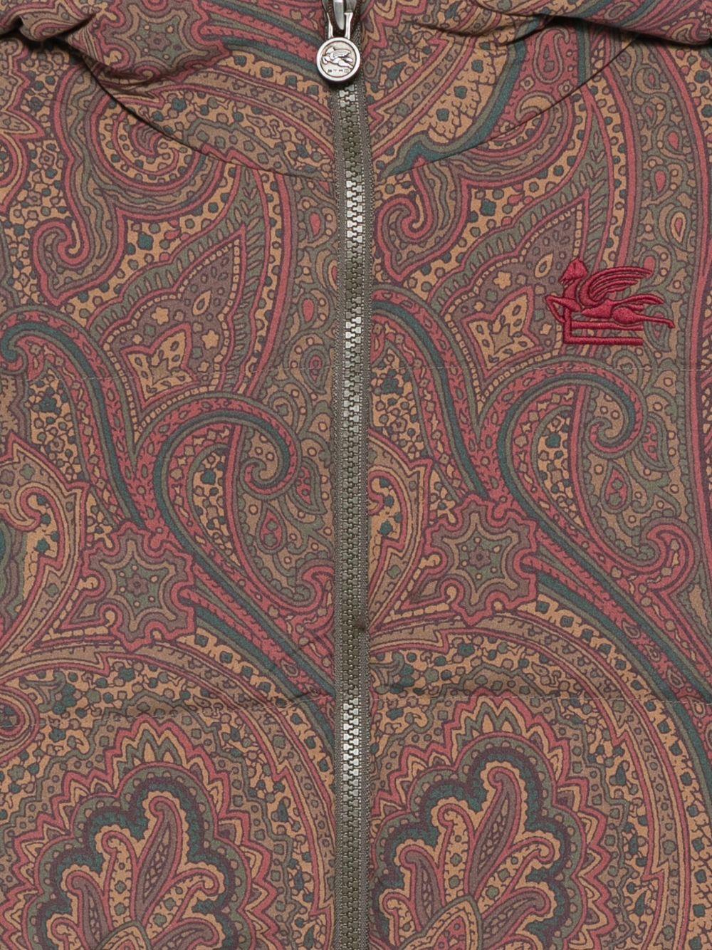 Giubbino per bambina Etro Kids marrone con stampa Paisley - Rubino Kids