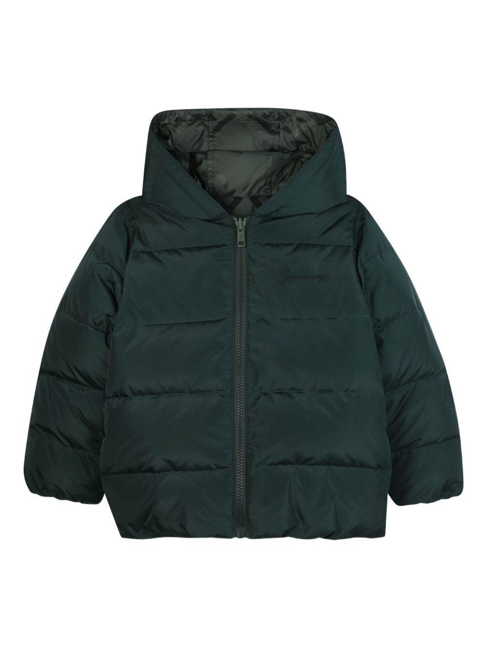 Giubbino per bambina Givenchy Kids verde con cappuccio - Rubino Kids