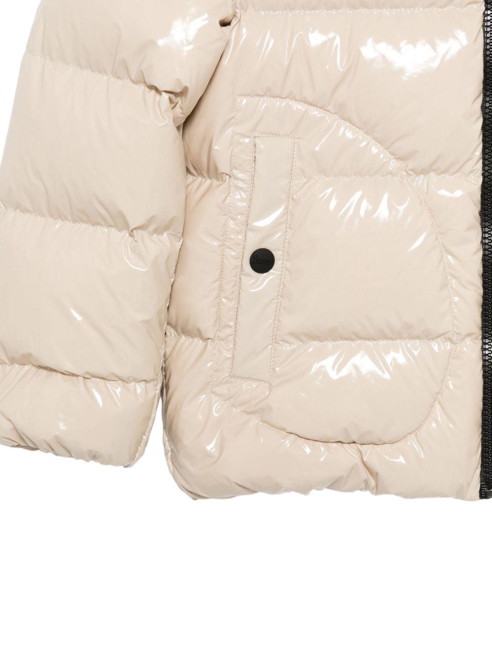 Giubbino per bambina Herno Kids écru con design imbottito - Rubino Kids