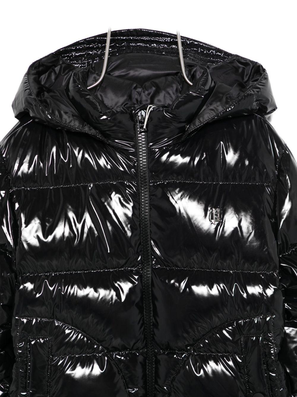 Giubbino per bambina Herno Kids nero con finitura lucida - Rubino Kids