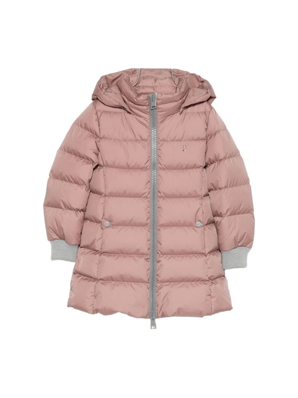 Giubbino per bambina Herno Kids rosa imbottito con cappuccio - Rubino Kids