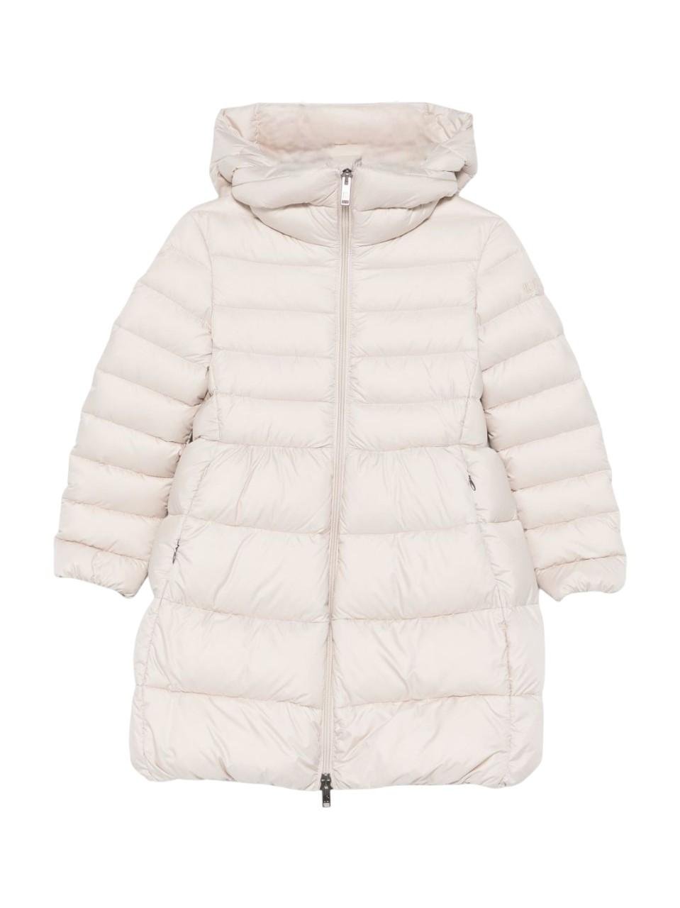 Giubbino per bambina Il Gufo beige dal design svasato - Rubino Kids