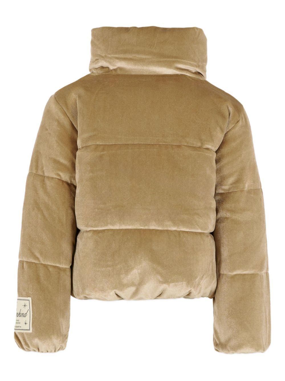 Giubbino per bambina Molo beige con design trapuntato in velluto - Rubino Kids