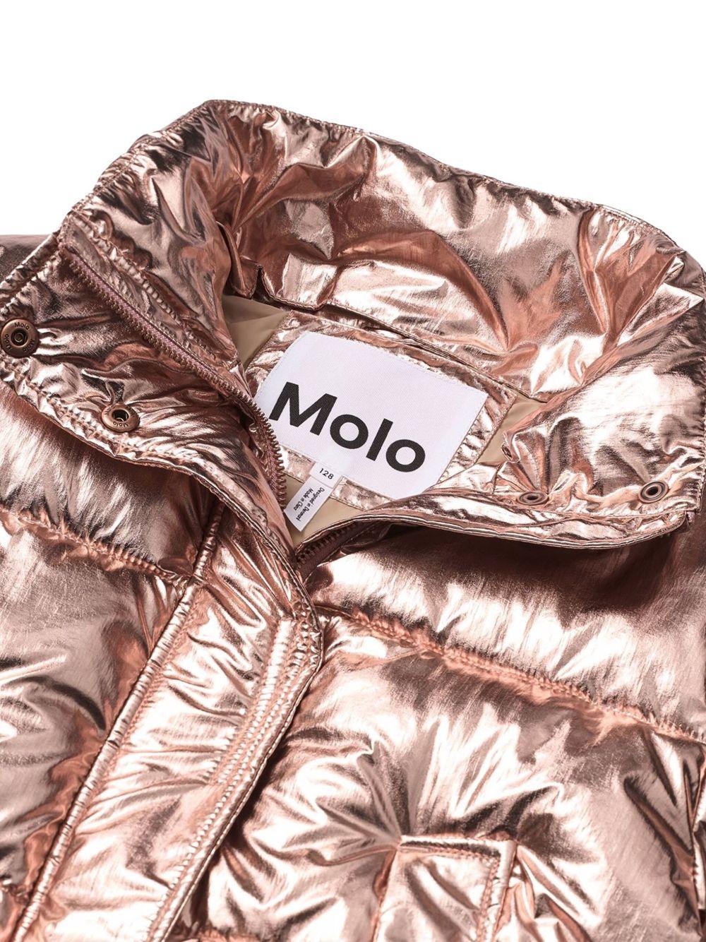 Giubbino per bambina Molo rosa con effetto metallizzato - Rubino Kids