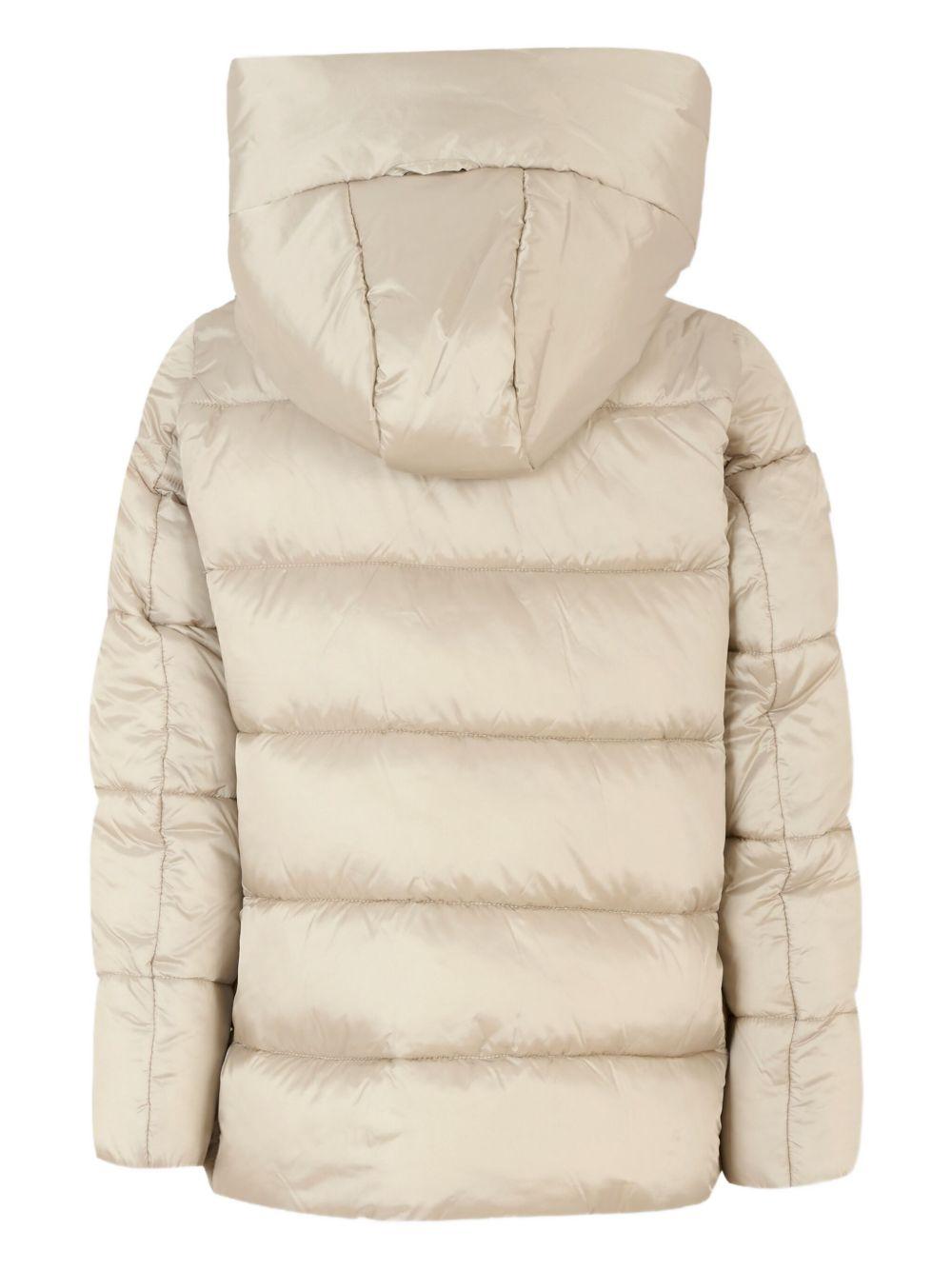 Giubbino per bambina Save The Duck Kids beige con cappuccio - Rubino Kids