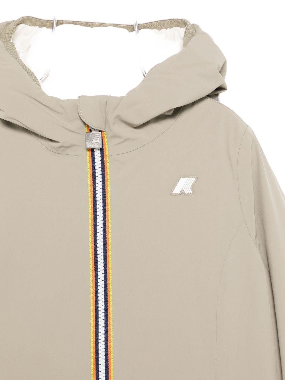 Giubbino per bambini K - Way Kids beige con cappuccio e cerniera - Rubino Kids