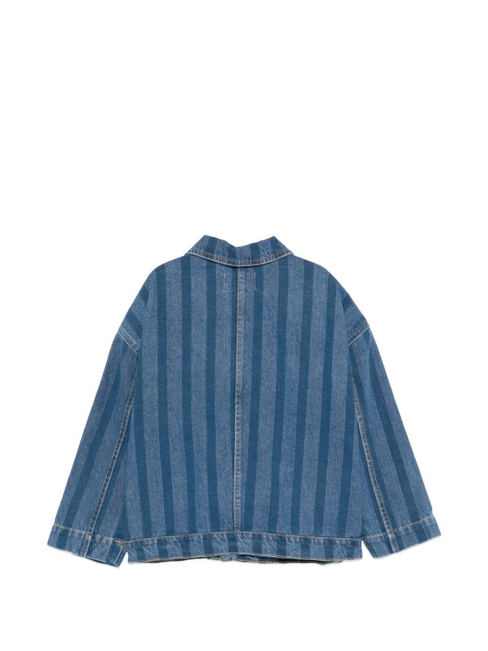 Giubbino per bambino Bobo Choses denim con design a righe - Rubino Kids