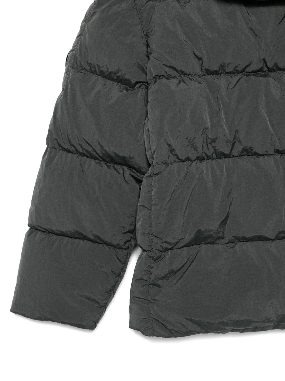 Giubbino per bambino C.P. Company Kids nero con design trapuntato - Rubino Kids