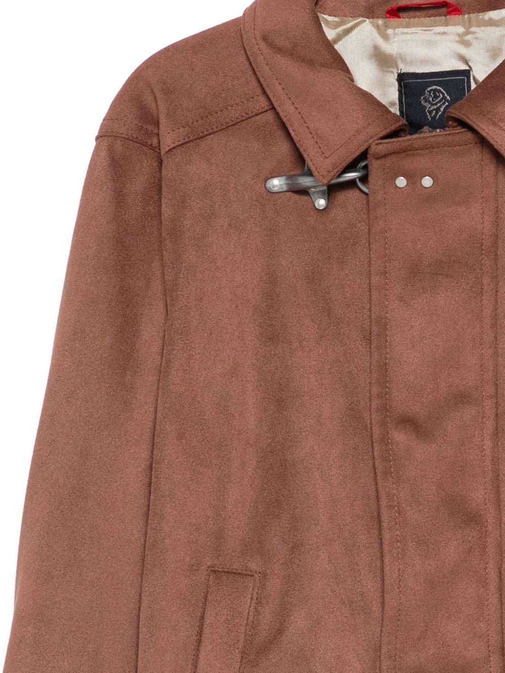 Giubbino per bambino Fay Kids marrone con colletto a punta - Rubino Kids