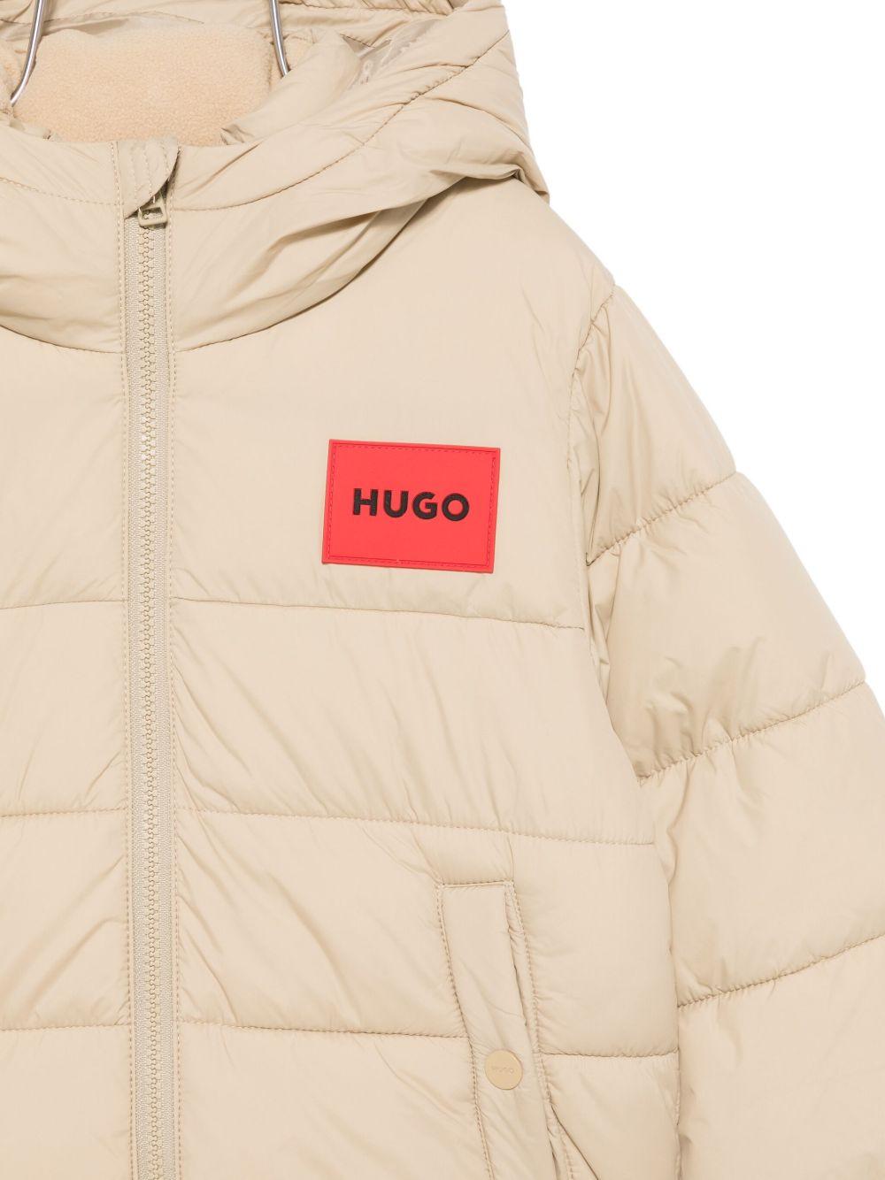 Giubbino per bambino Hugo Kids beige con dettaglio trapuntato - Rubino Kids