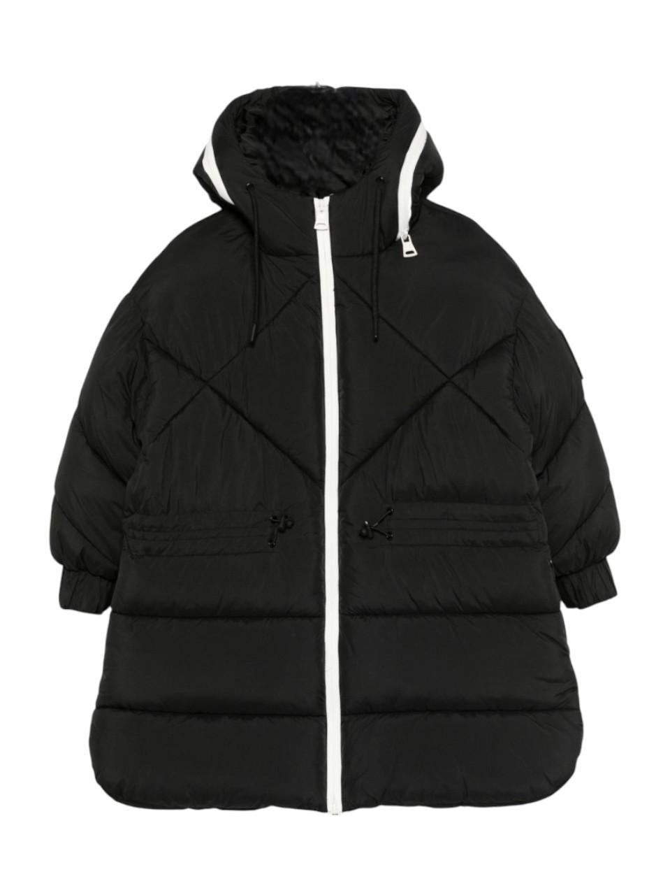 Giubbino per bambino MSGM Kids nero con design trapuntato - Rubino Kids