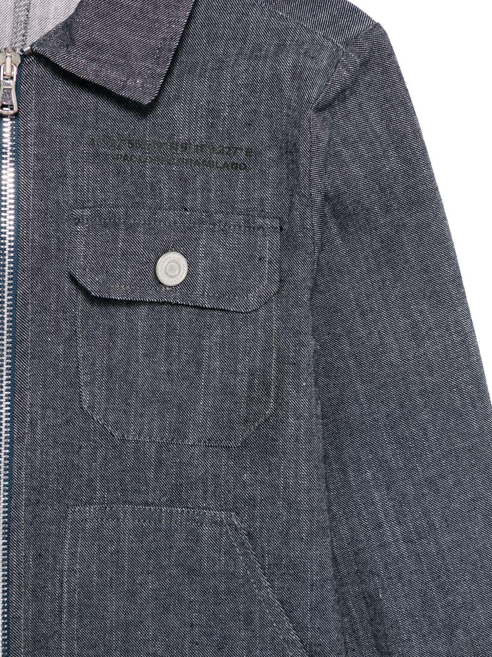 Giubbino per bambino Paolo Pecora Kids denim con chiusura frontale con zip - Rubino Kids