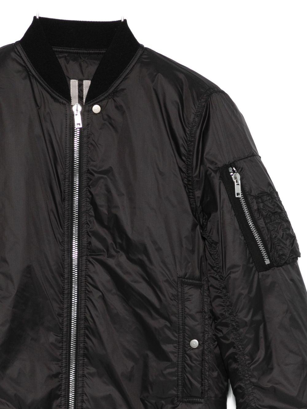 Giubbino per bambino Rick Owens Kids nero con bordi a costine - Rubino Kids