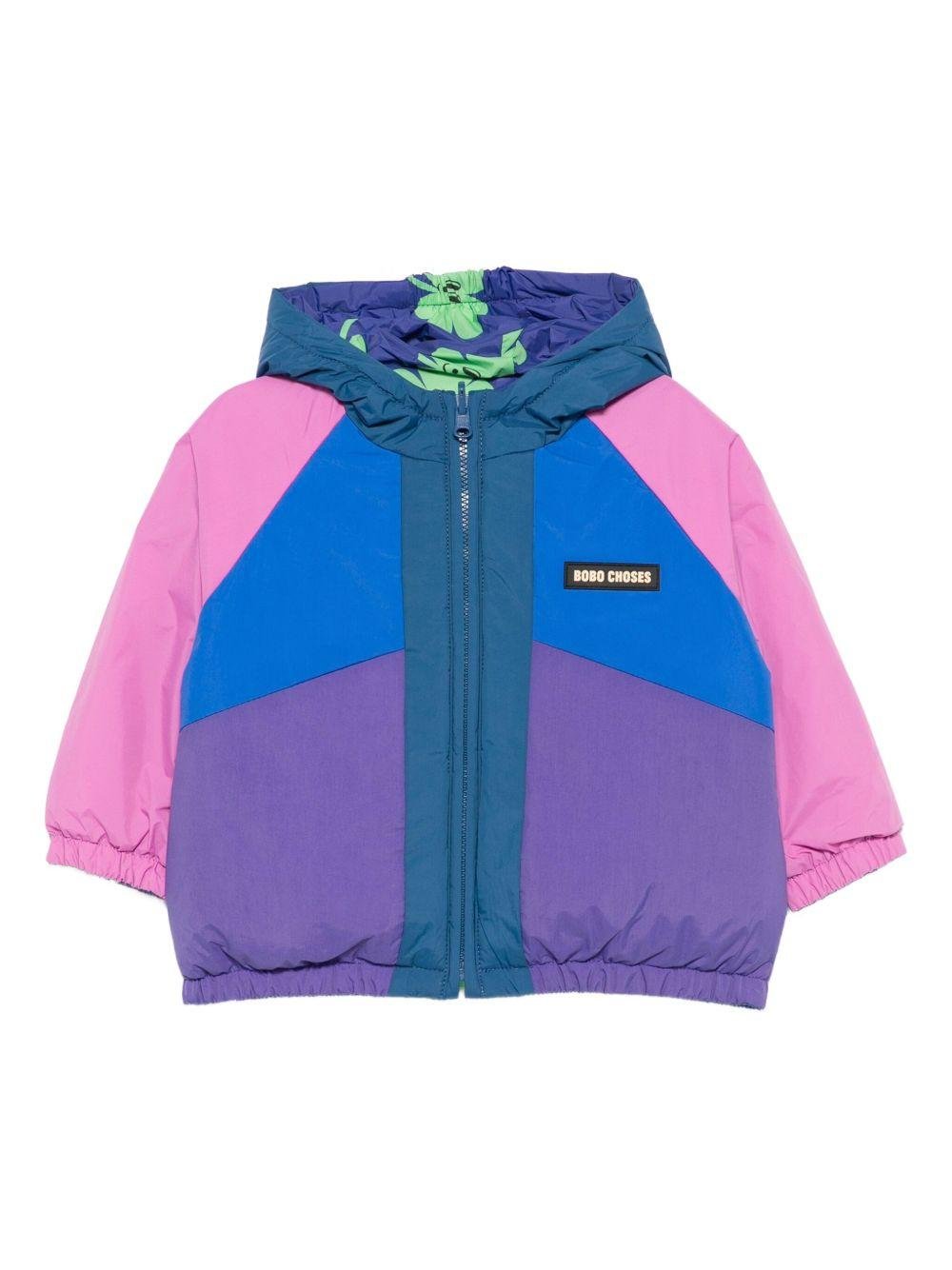 Giubbino per neonata Bobo Choses multicolore con design color - block - Rubino Kids