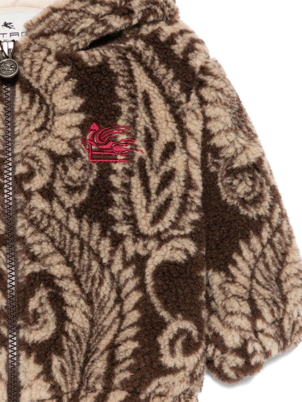 Giubbino per neonata Etro Kids marrone con motivo paisley - Rubino Kids
