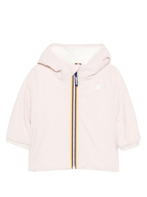 K-Way Kids Jack pink padded jacket for baby girls