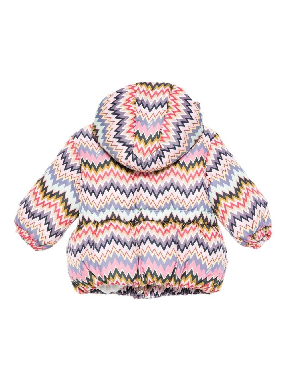 Giubbino per neonata Missoni Kids multicolore con motivo a chevron - Rubino Kids