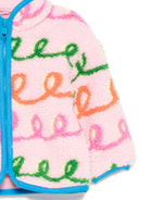 Giubbino per neonata Stella McCartney Kids rosa con finiture blu - Rubino Kids
